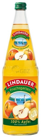 Lindauer Bodensee Apfelsaft klar Glas 6*1l