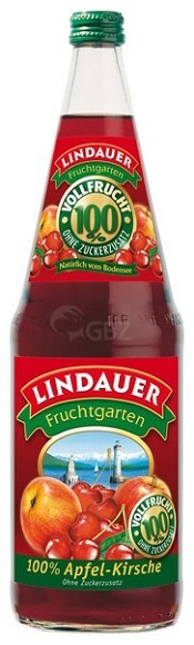 Lindauer Apfel- Kirsche Vollfrucht Glas 6*1l